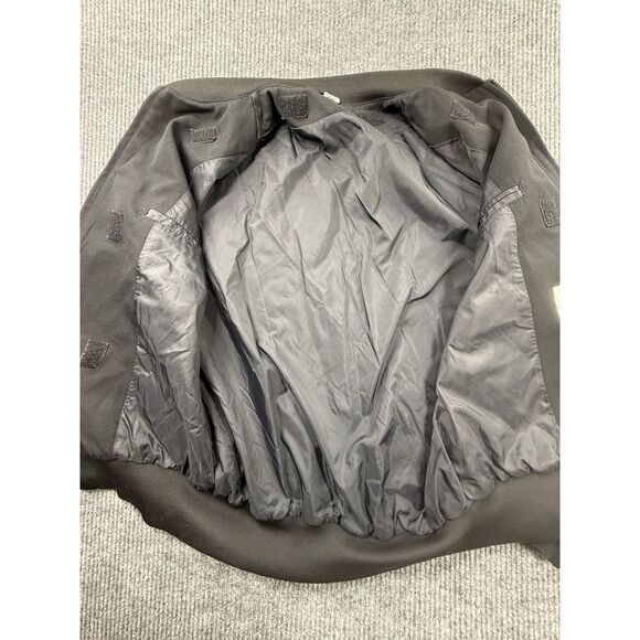 Neptune Garment‎ Military Bomber Jacket Mens Black 42 X-Long Coat Pocket Officer - Picture 8 of 14